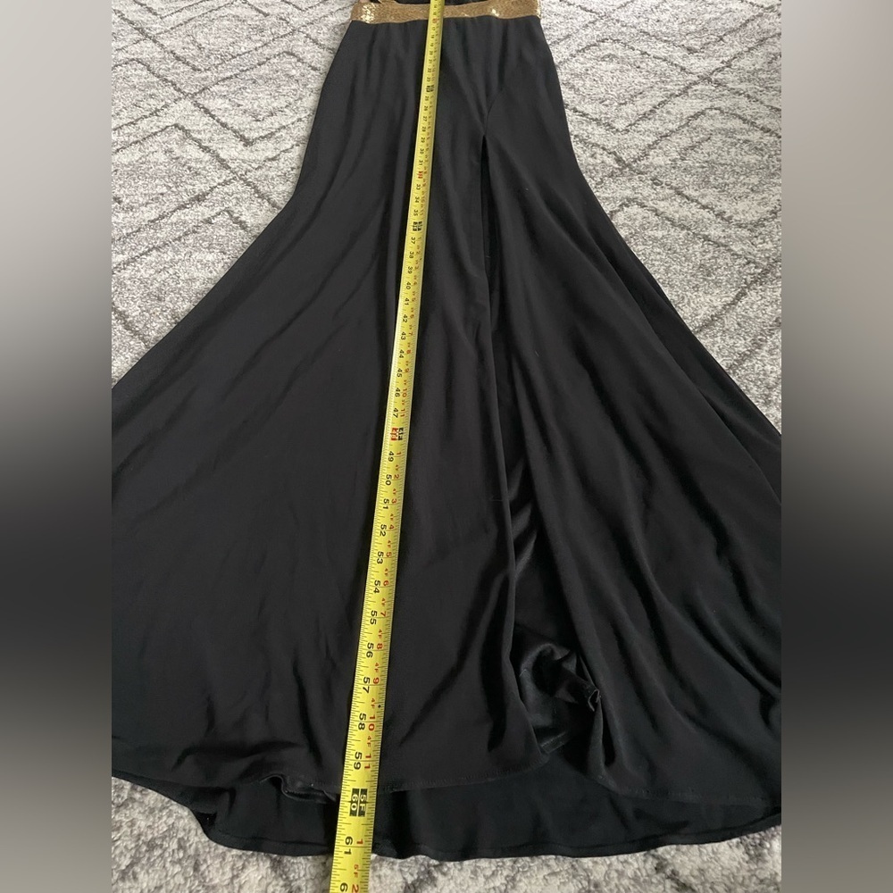 Mac Duggal Black and Gold Formal Gown - Picture 6 of 12